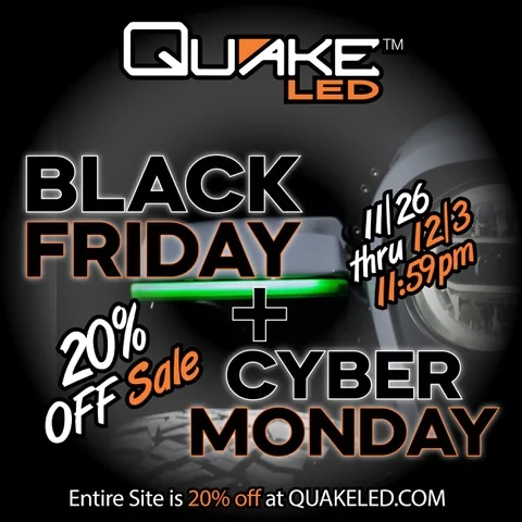 Jeep Gladiator Quake LED 20% Off Black Friday/ Cyber Monday Sale is Live Now! BF_25_Email_ads-25