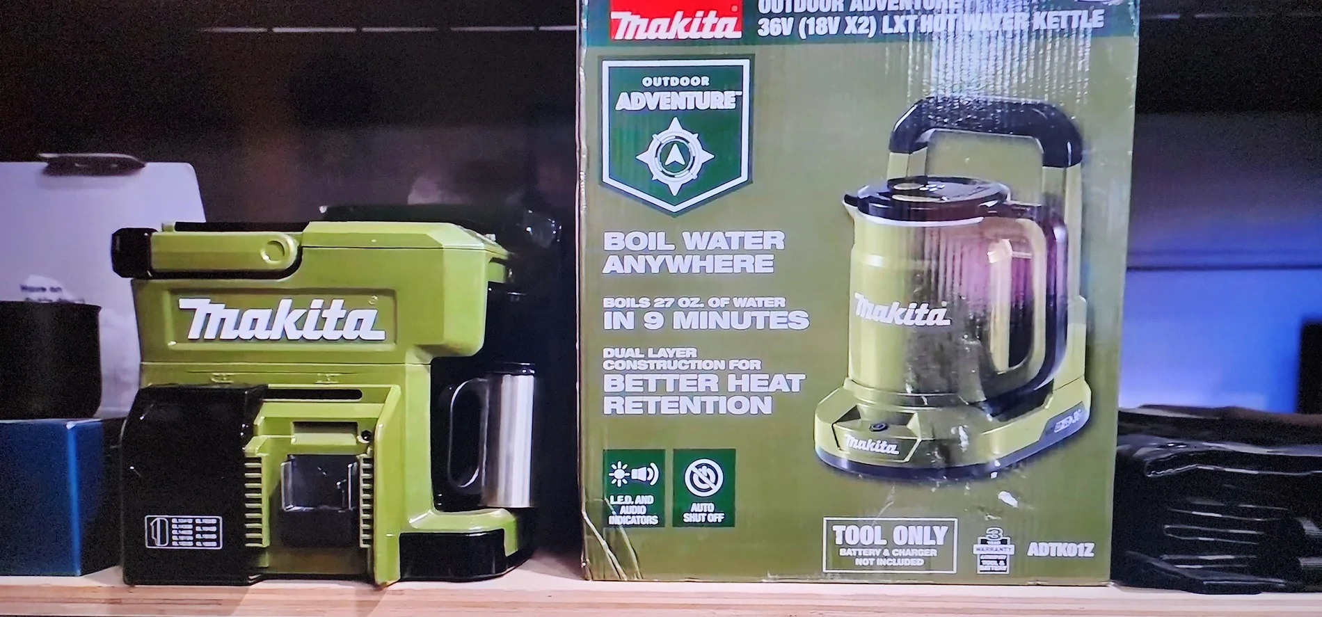 Jeep Gladiator Makita Hotwater Kettle and Coffee maker 20251128_082906