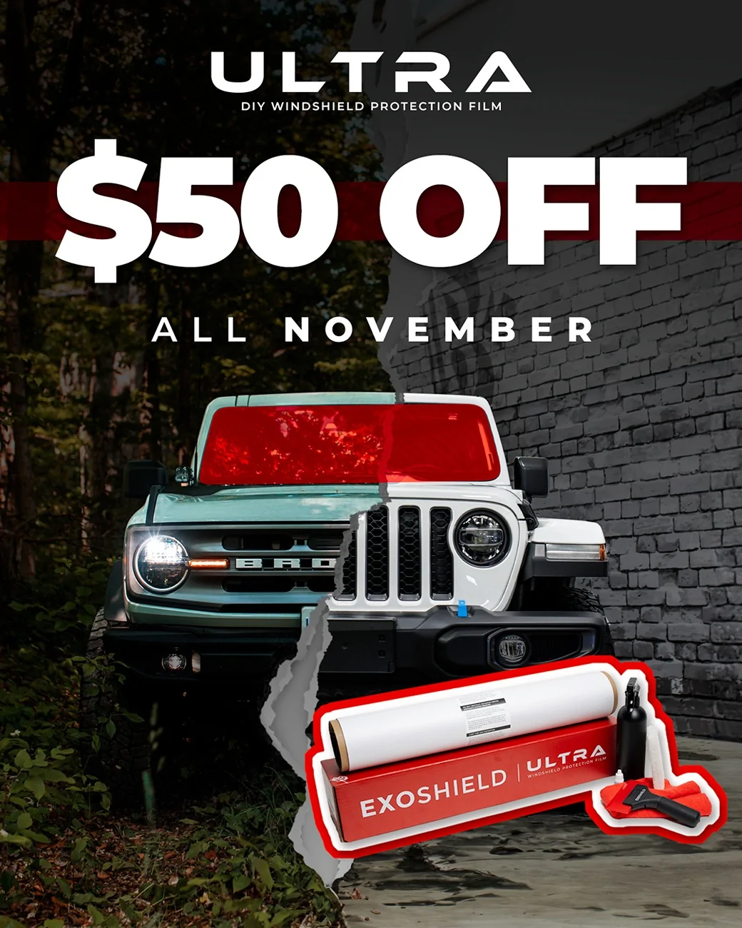 Jeep Gladiator BLACK FRIDAY DEAL: Save $50 on ExoShield ULTRA Before It’s Gone! BF IG:FB POST