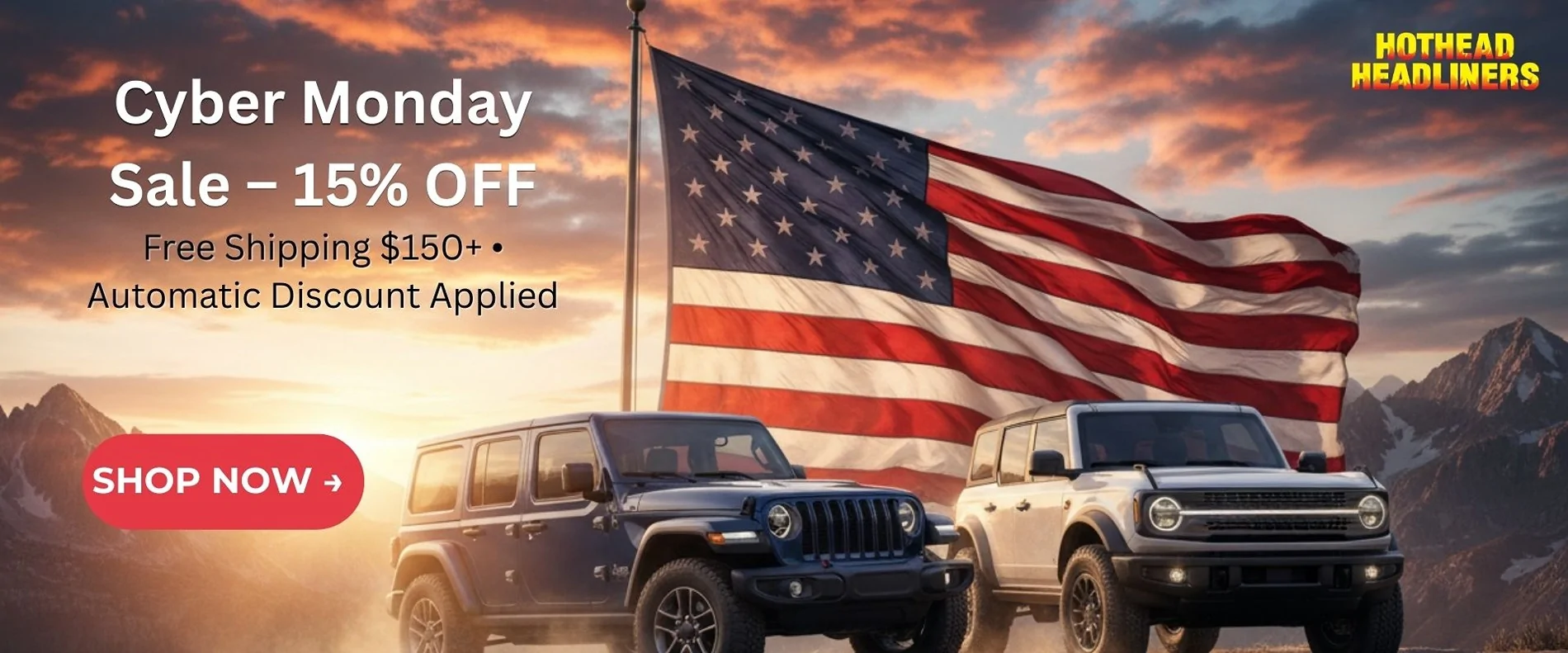 Jeep Gladiator 🎯 Cyber Monday Final Hours: Save 15% + Free Shipping Ends at Midnight (MST) {filename} Jeep Gladiator 🎯 Cyber Monday Final Hours: Save 15% + Free Shipping Ends at Midnight (MST) {filename}