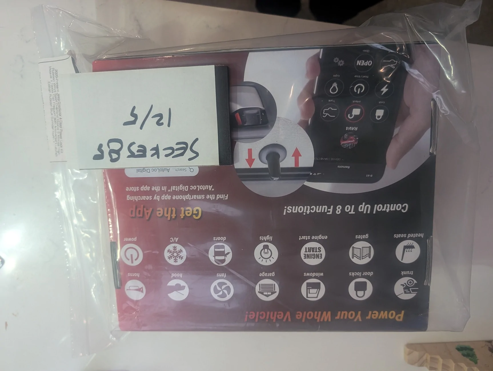 Jeep Gladiator Stinger heigh10 head unit and autoloc keyless entry system PXL_20251206_004359582