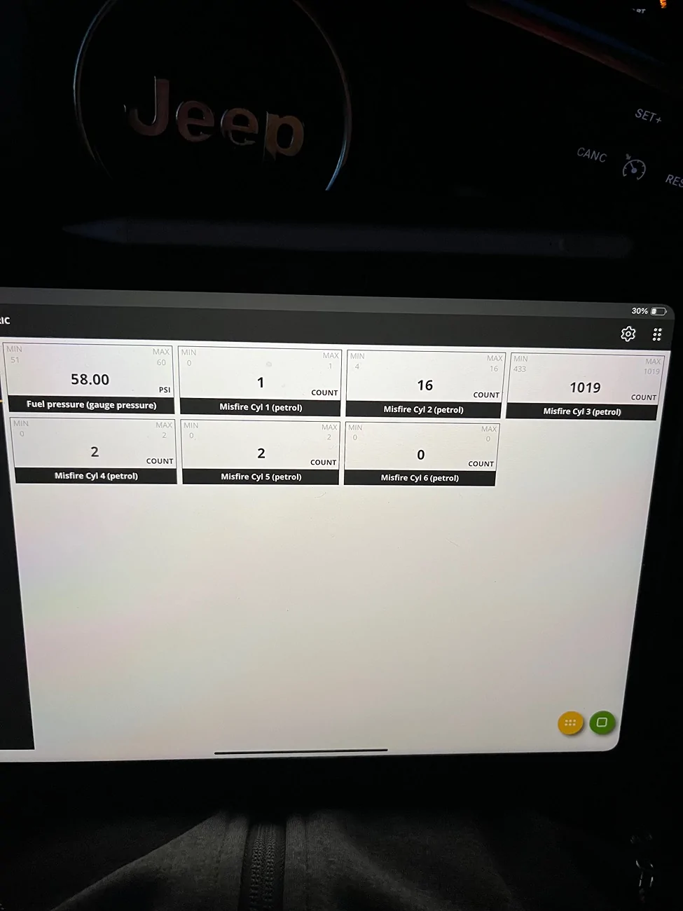 Jeep Gladiator Cold start rough idle and sometimes 303 code IMG_2226