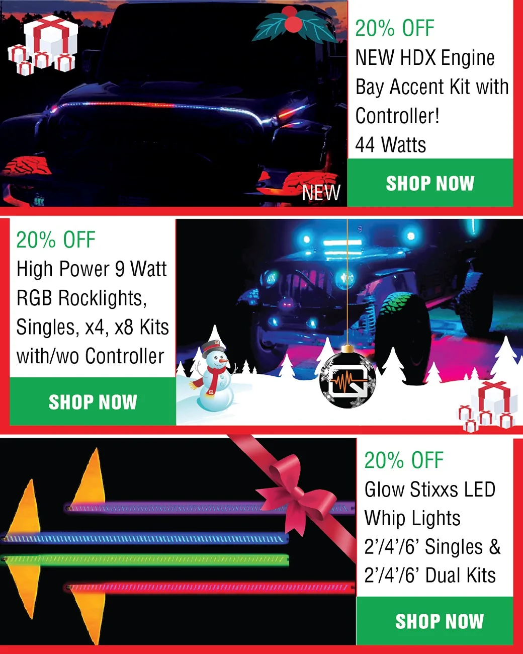 Jeep Gladiator Quake LED End-of-Year Holiday Ho Ho Holy Smokes We’re Slashing all the Prices Christmas/Hanukkah/Festivus Super Sale! 6_2025_Xmas_ads