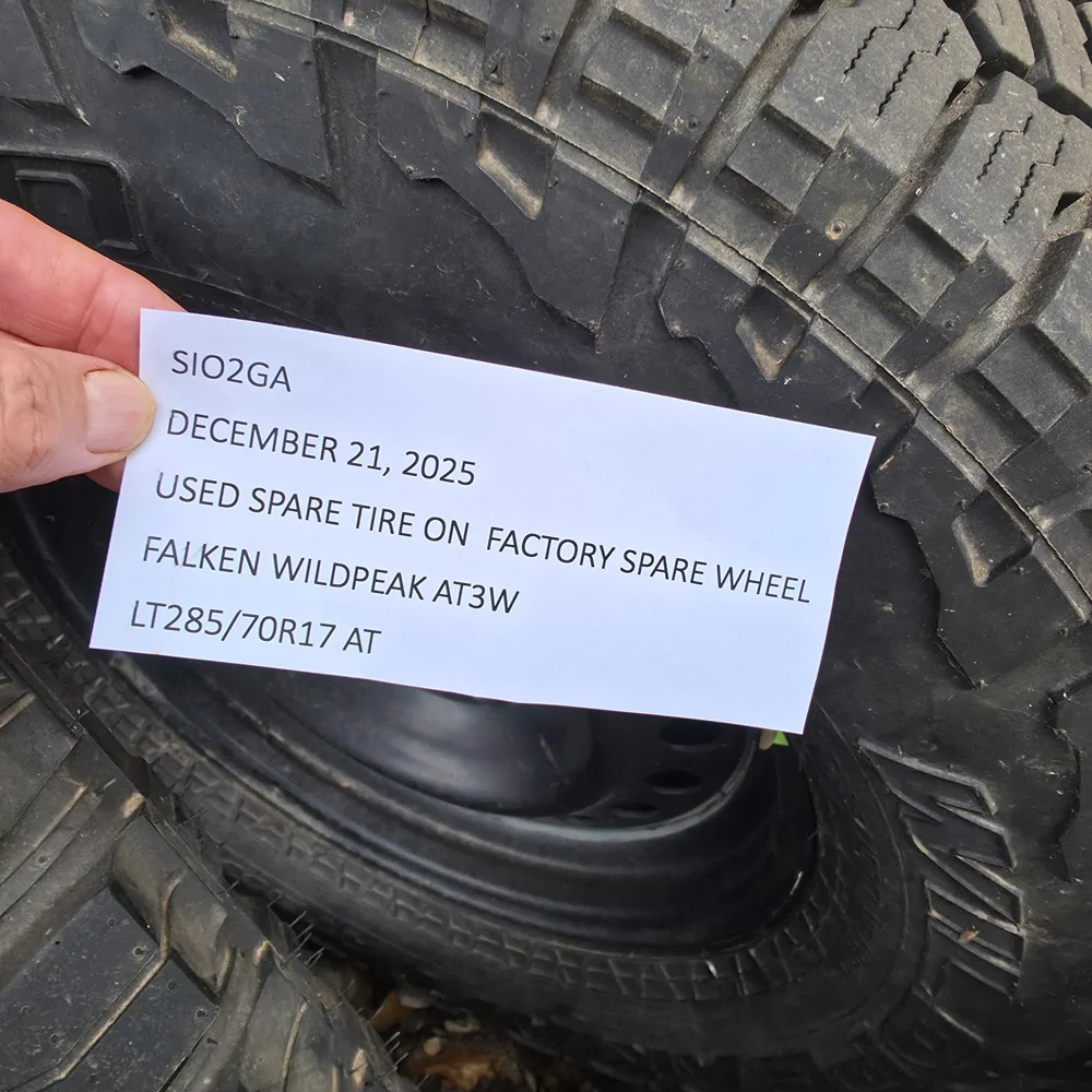 Jeep Gladiator FALKEN AT TIRES WITH STEEL WHEEL - $80 EACH LT285/70R17 AT3W 1-at