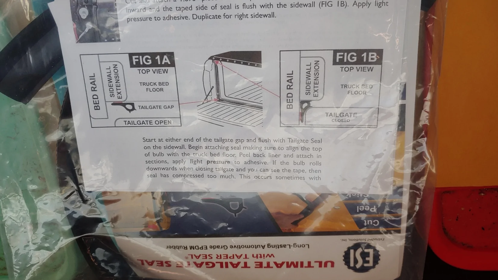 Jeep Gladiator Tailgate leakage - waterproofing with gaskets 20220809_165438