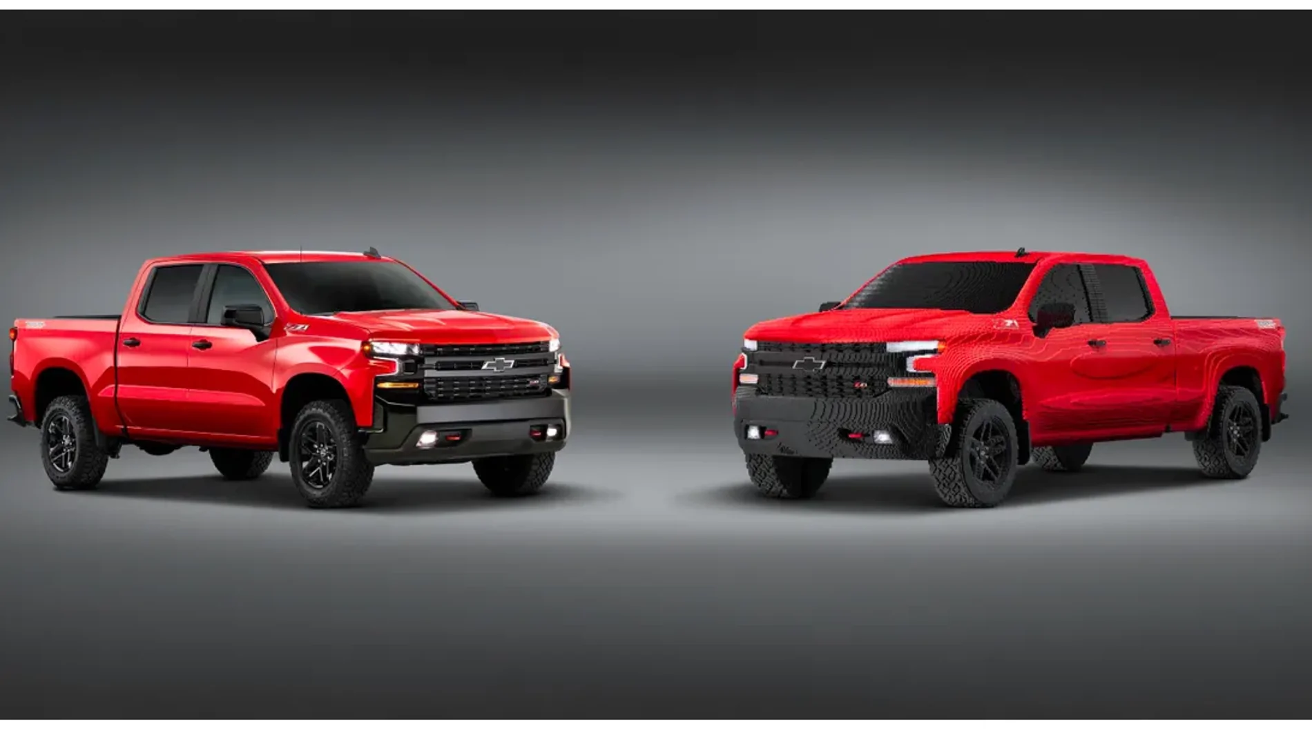 Jeep Gladiator Life sized LEGO Chevrolet Silverado Screenshot 2025-12-28 4.30.13 PM
