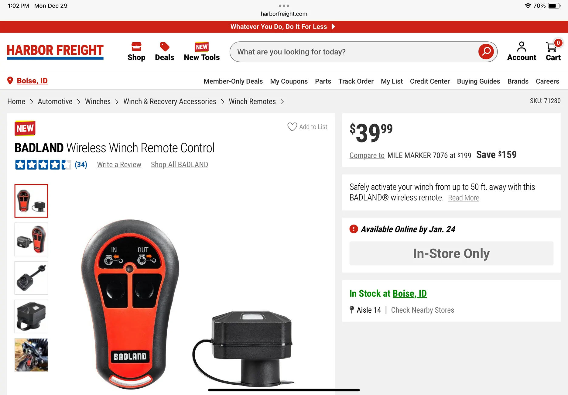 Jeep Gladiator Badlands Apex Winch only $399- Today only! IMG_0255