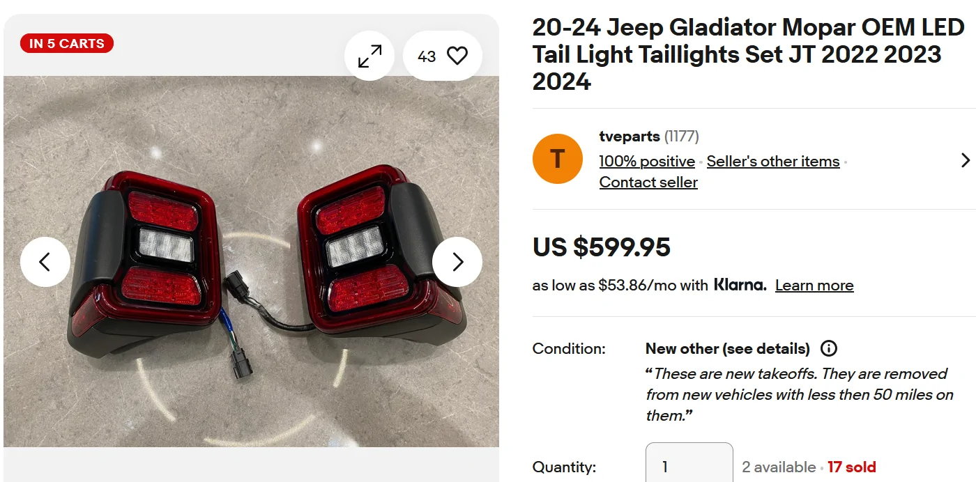 Jeep Gladiator Are Oracle flush tail lights the only option? 1767164509027-n9