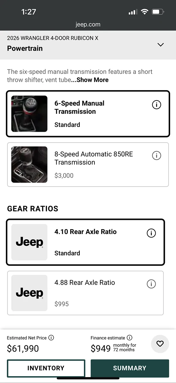 Jeep Gladiator 4.56 gears IMG_3416