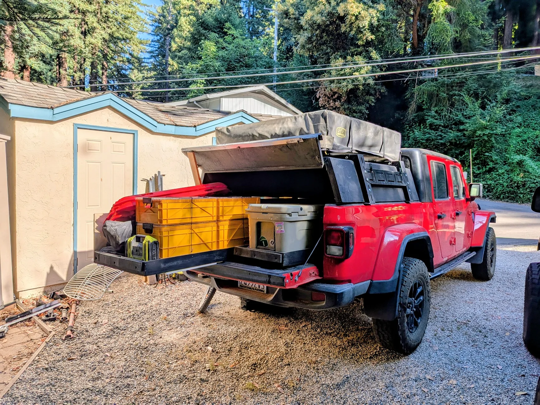 Jeep Gladiator Almost Rubicon - Family camper, weekend overlander, TJ tower 5439