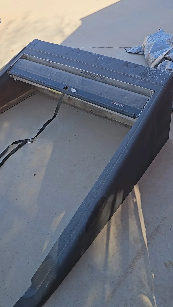 Jeep Gladiator Humvee style PZO fastback truck bed top DIY build 20250208_092519