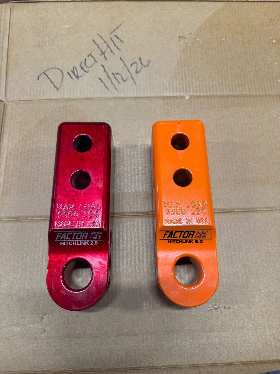 Jeep Gladiator Factor 55 Hitchlink 2.0 red and orange IMG_4518
