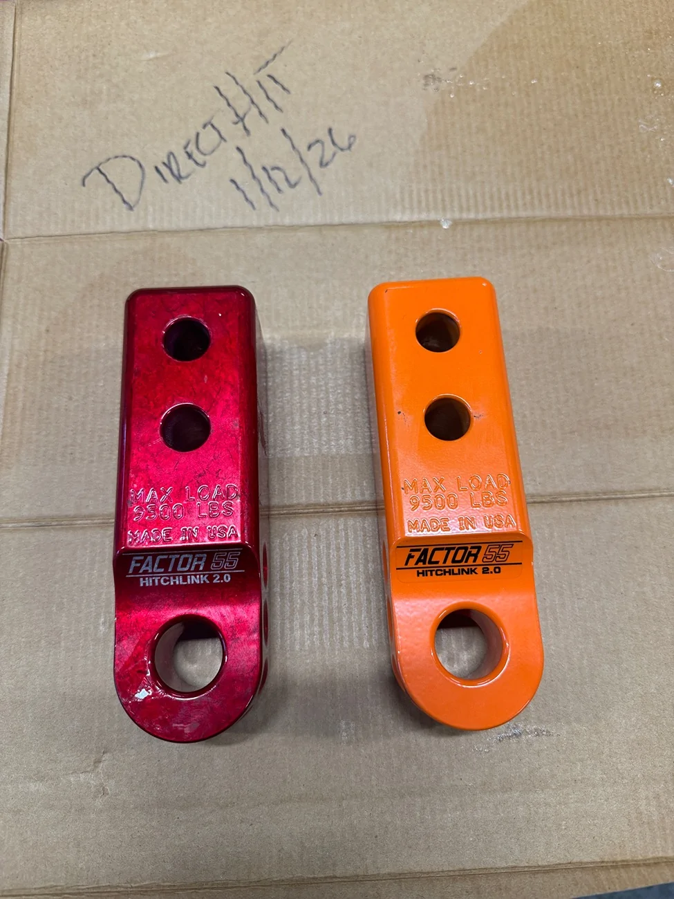 Jeep Gladiator Factor 55 Hitchlink 2.0 red and orange IMG_4516