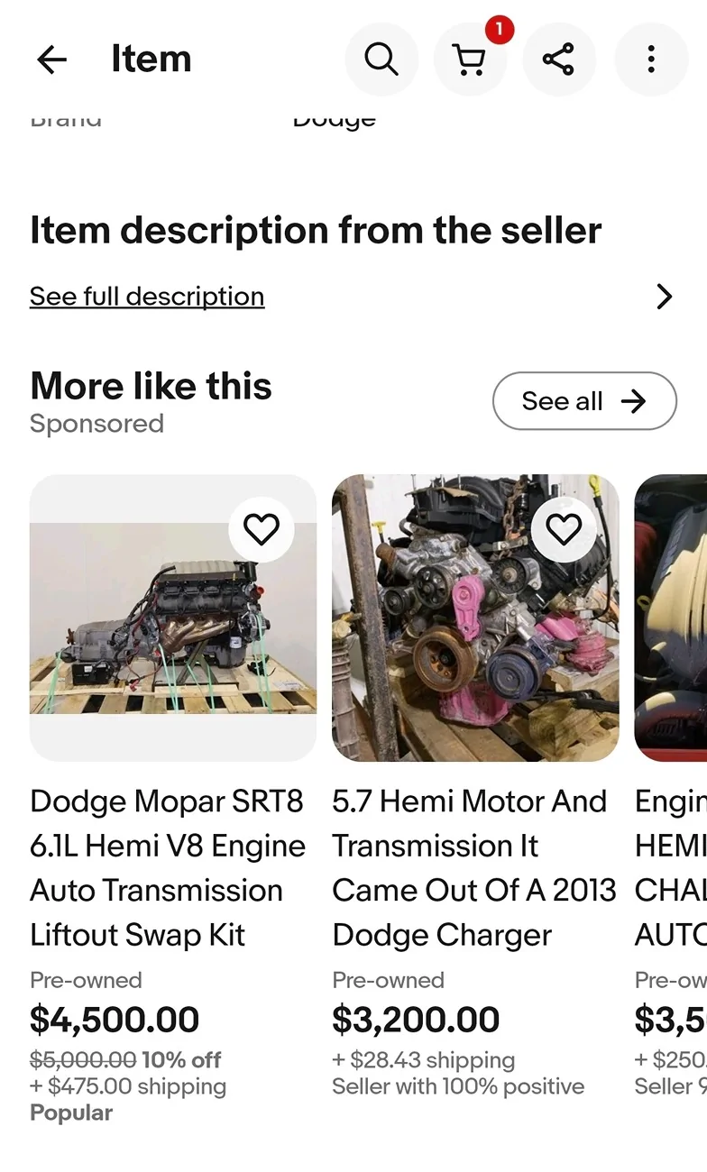 Jeep Gladiator 5.7L Hemi Jeep Gladiator Driving Review - for those wondering what 5.7 V8 would be in a Gladiator… Screenshot_20260115_114238_eBay