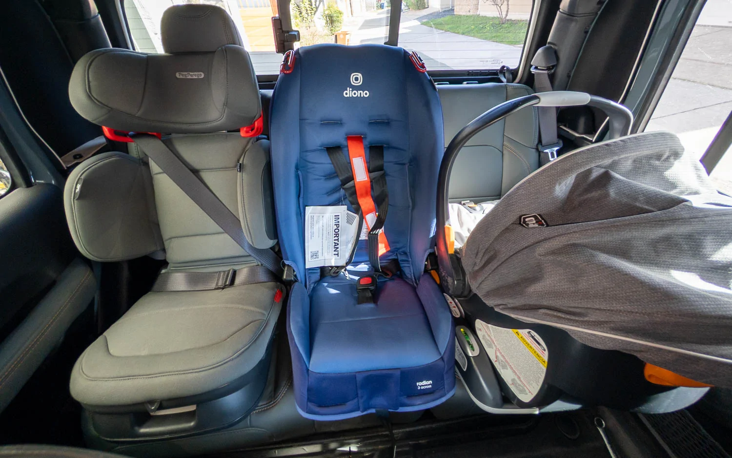 Jeep Gladiator Diono Radian 3R forward-facing has me beaten Seat4