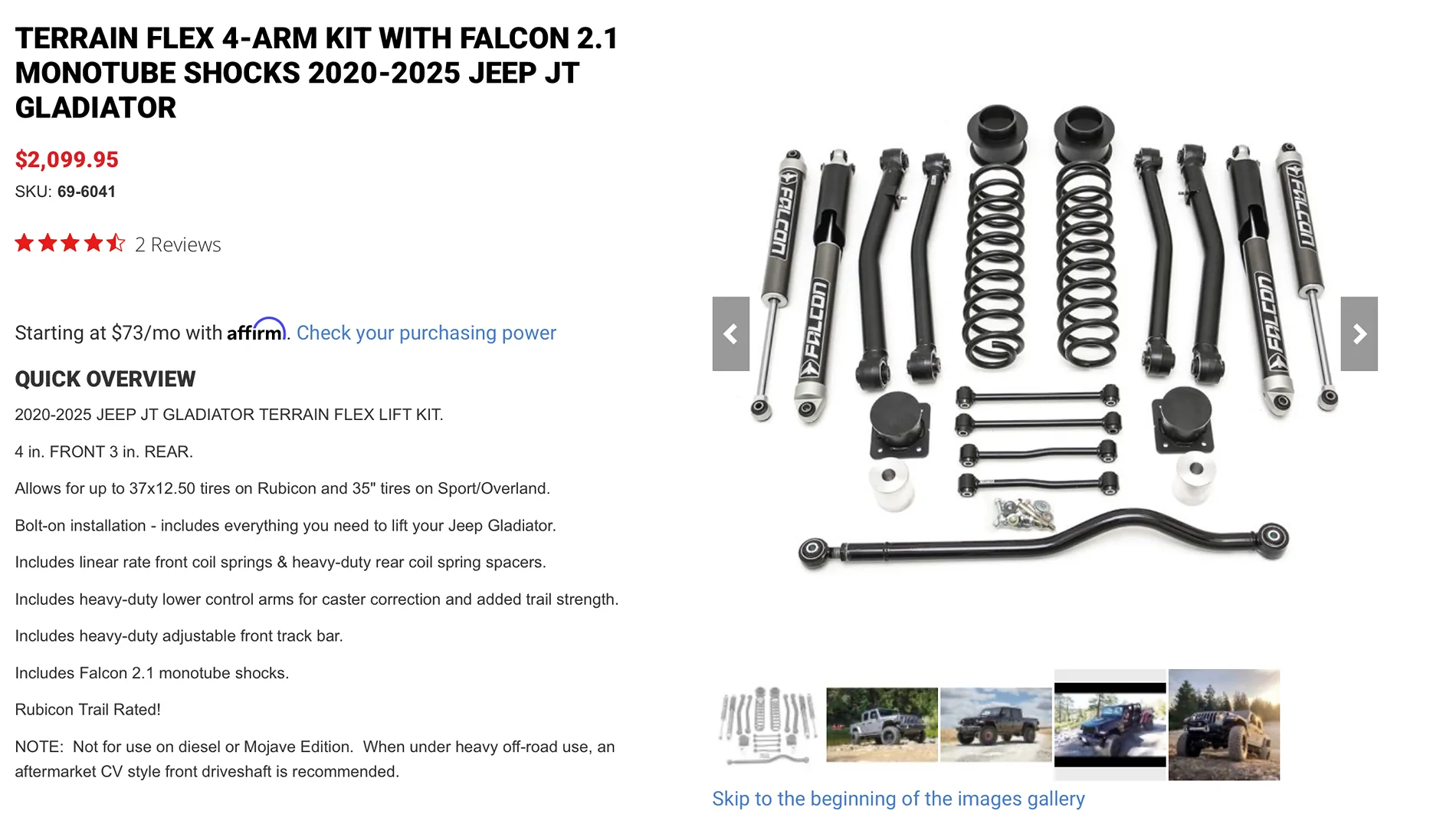 Jeep Gladiator Did the previous owner install the wrong lift on my 2022 Willys? Screenshot 2026-01-21 at 8.43.34 PM