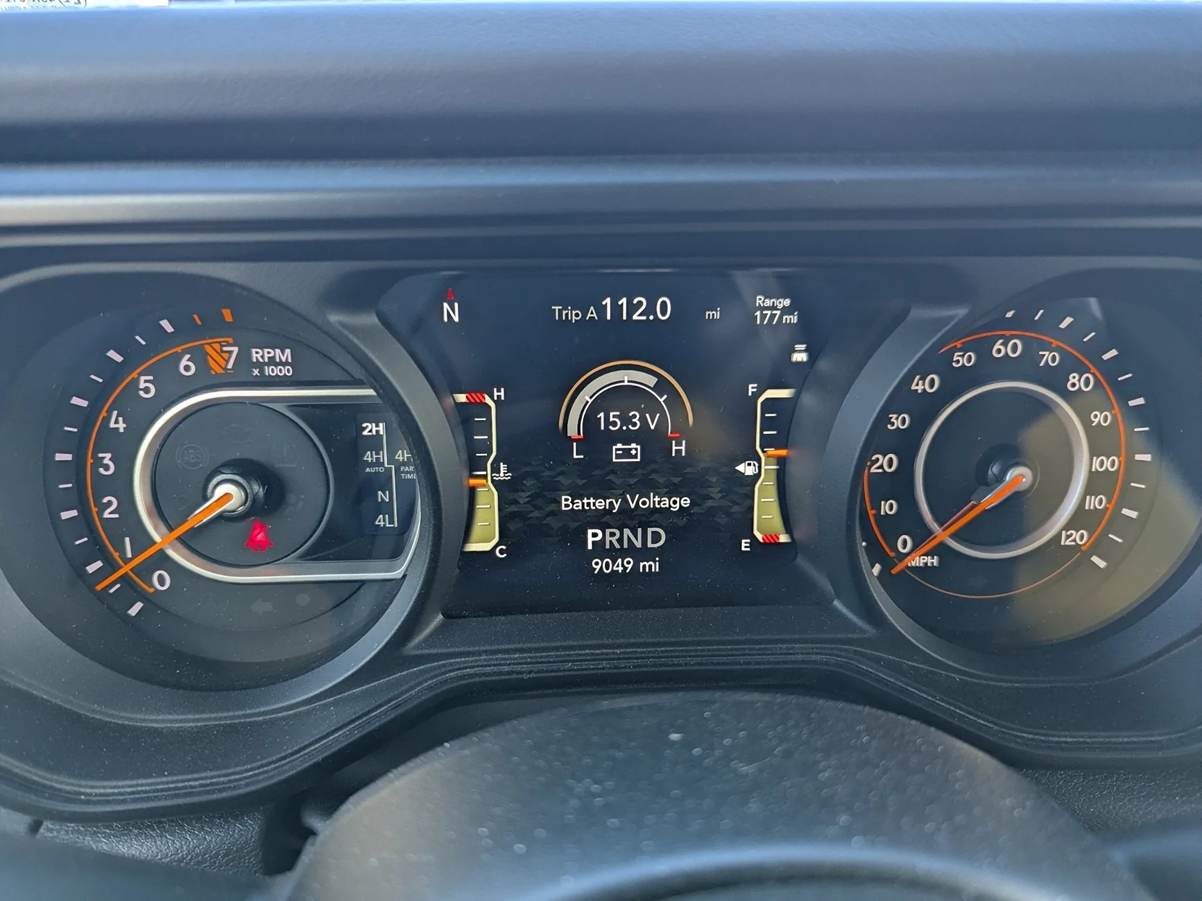 Jeep Gladiator Saw 15.3 volts today PXL_20260122_171646676