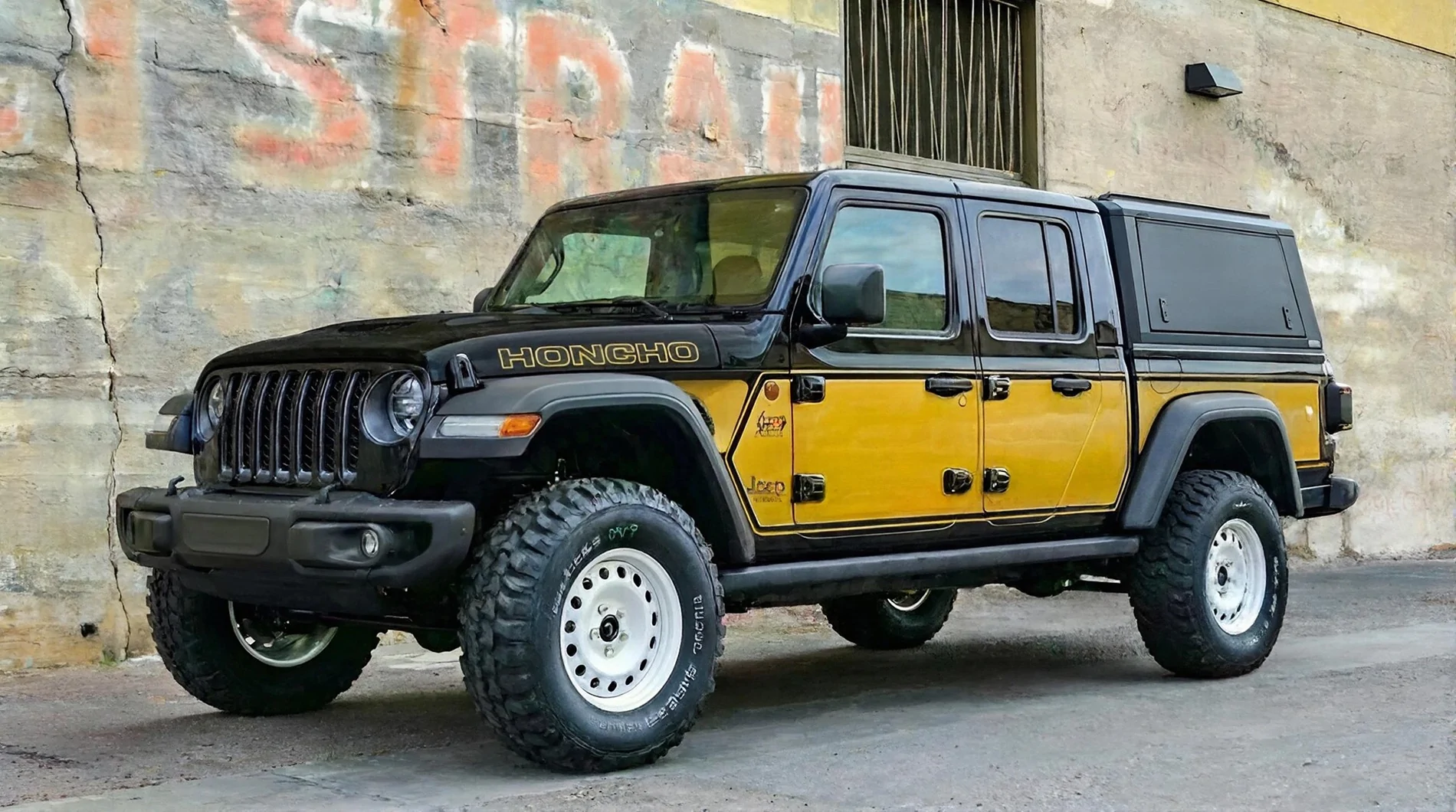 Jeep Gladiator Got it on the road with old school wrap, 3.5" lift and 37s. All I lack is finishing fotor_creation_2026-01-24-2