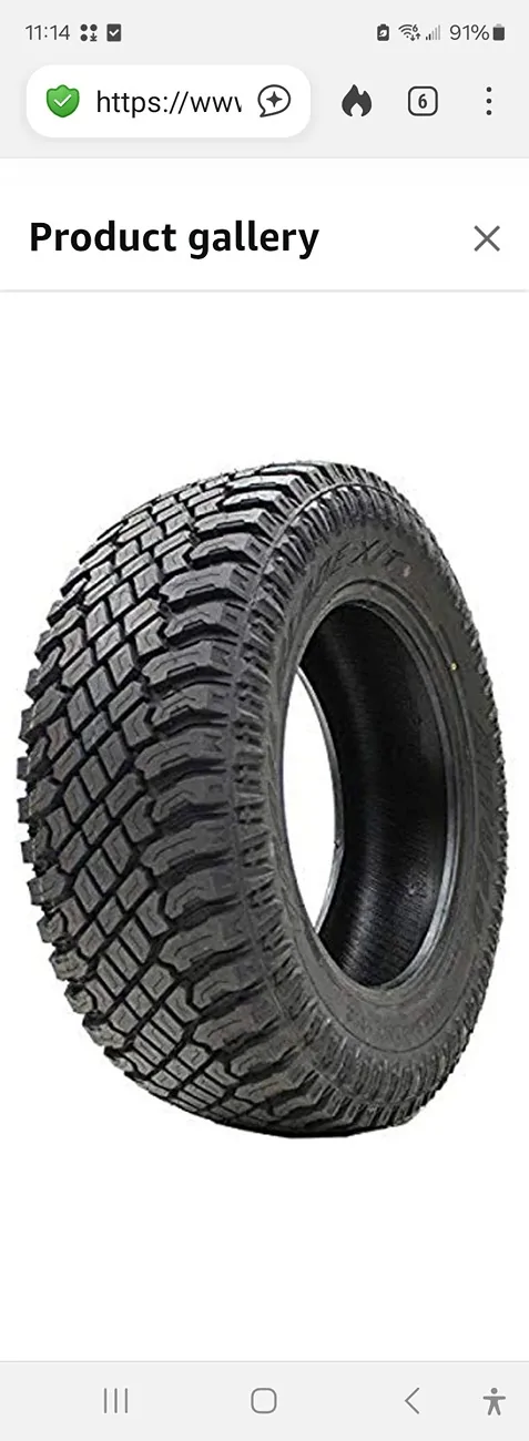 Jeep Gladiator Patagonia XT tires Screenshot_20260125_111417_DuckDuckGo