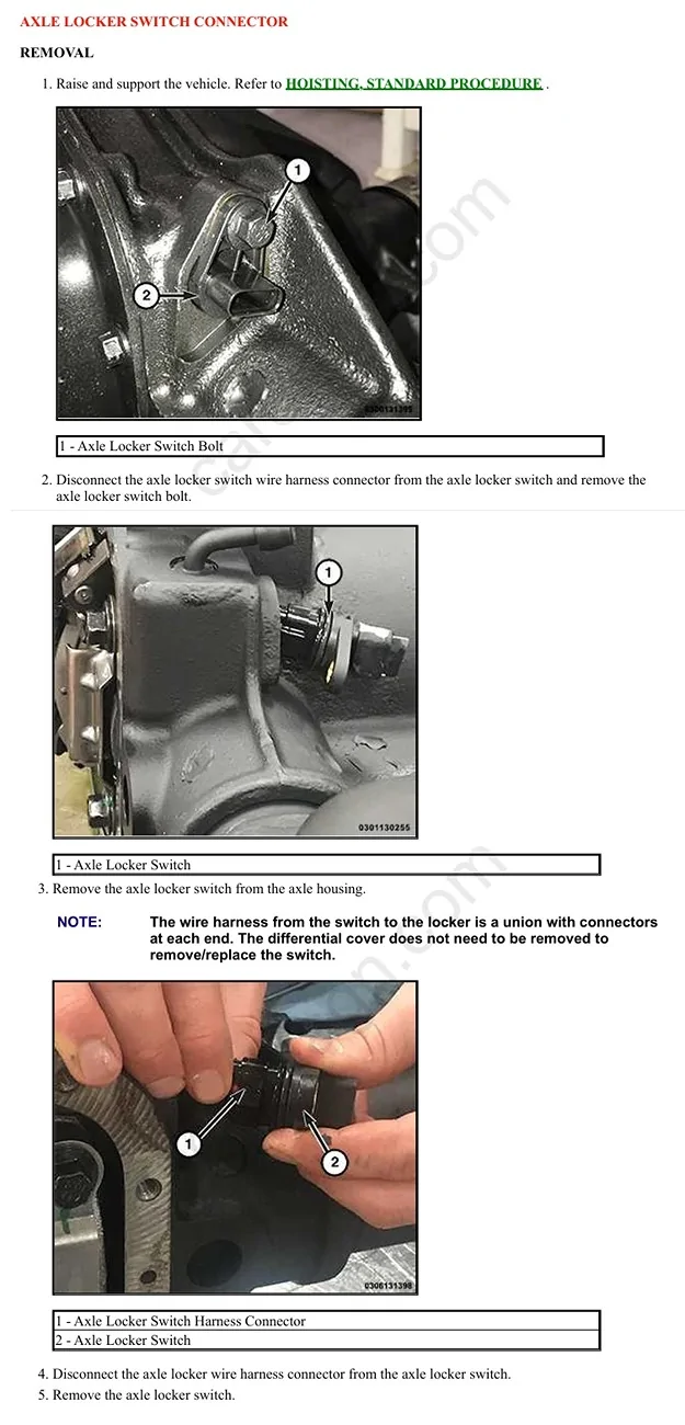 Jeep Gladiator Leaking locker actuator lockerswitch