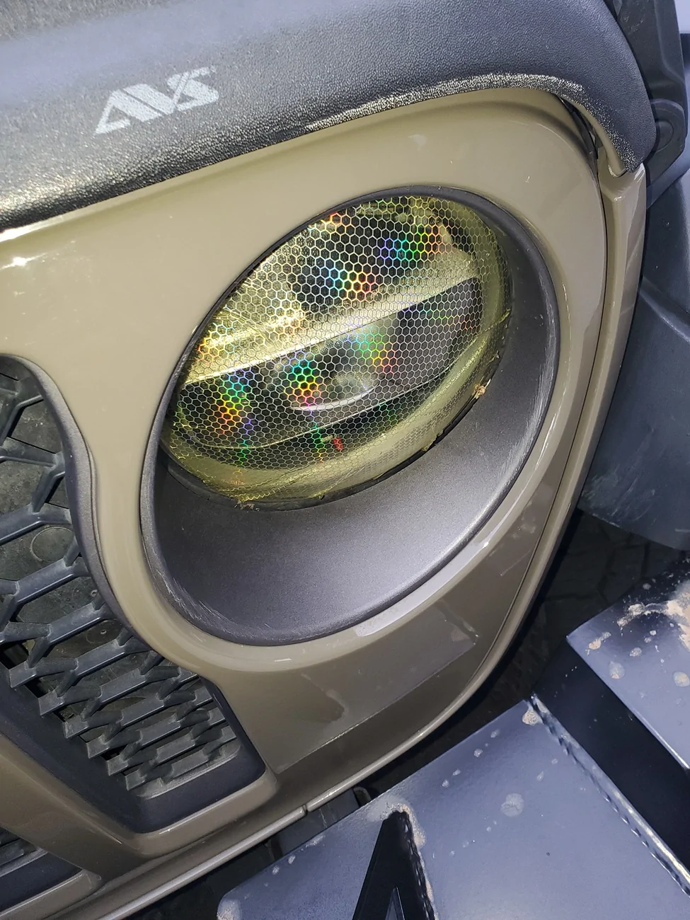 Jeep Gladiator What do you do to keep the SNOW AND ICE from covering your LED HEADLIGHTS. 20260123_081501