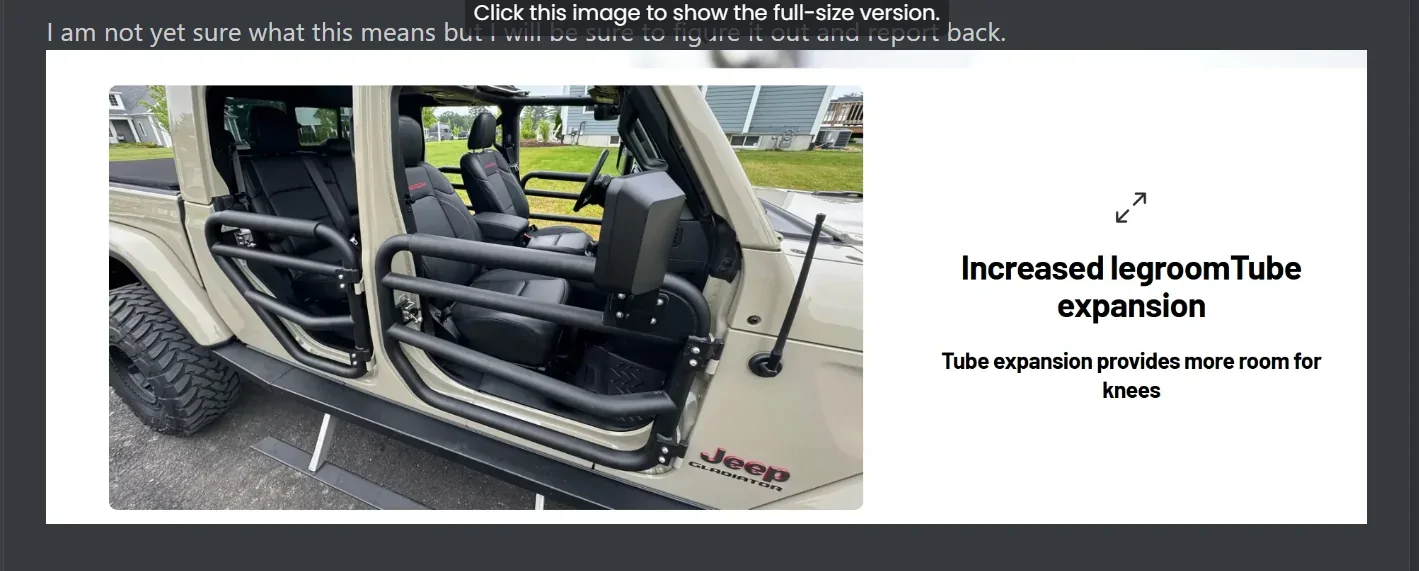 Jeep Gladiator 3RD UPDATE-Temps-Be-Damned! Rears Tubes Installed. My Experience w/ ExceedFab SD1 Tube Doors-From Ordering to Spring Install, Usage & Review 1770220541883-5s