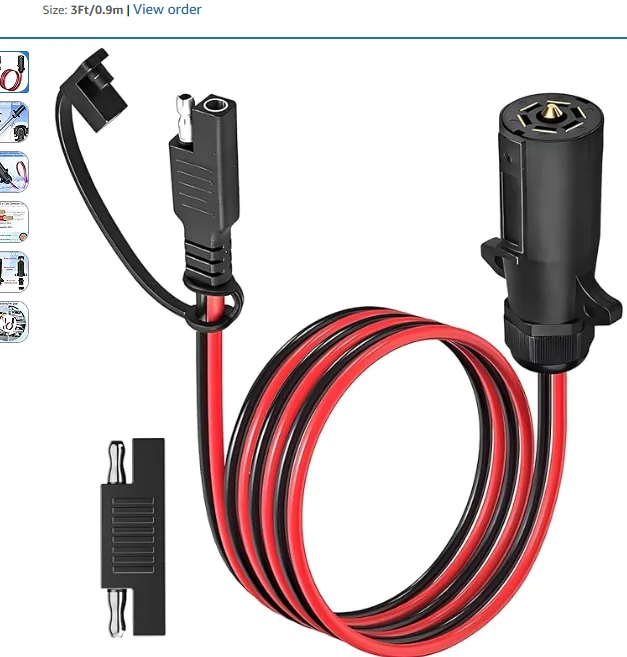 Jeep Gladiator Battery tender hookup to 7pin hitch plug 1770224772827-wh