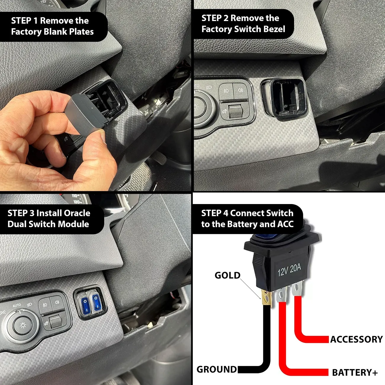 Jeep Gladiator ✍ DID YOU KNOW? ✍ ORACLE Lighting does Written Content, too! switch-steps-image_8cb894c0-a292-4ec6-aff6-0030413f1d50