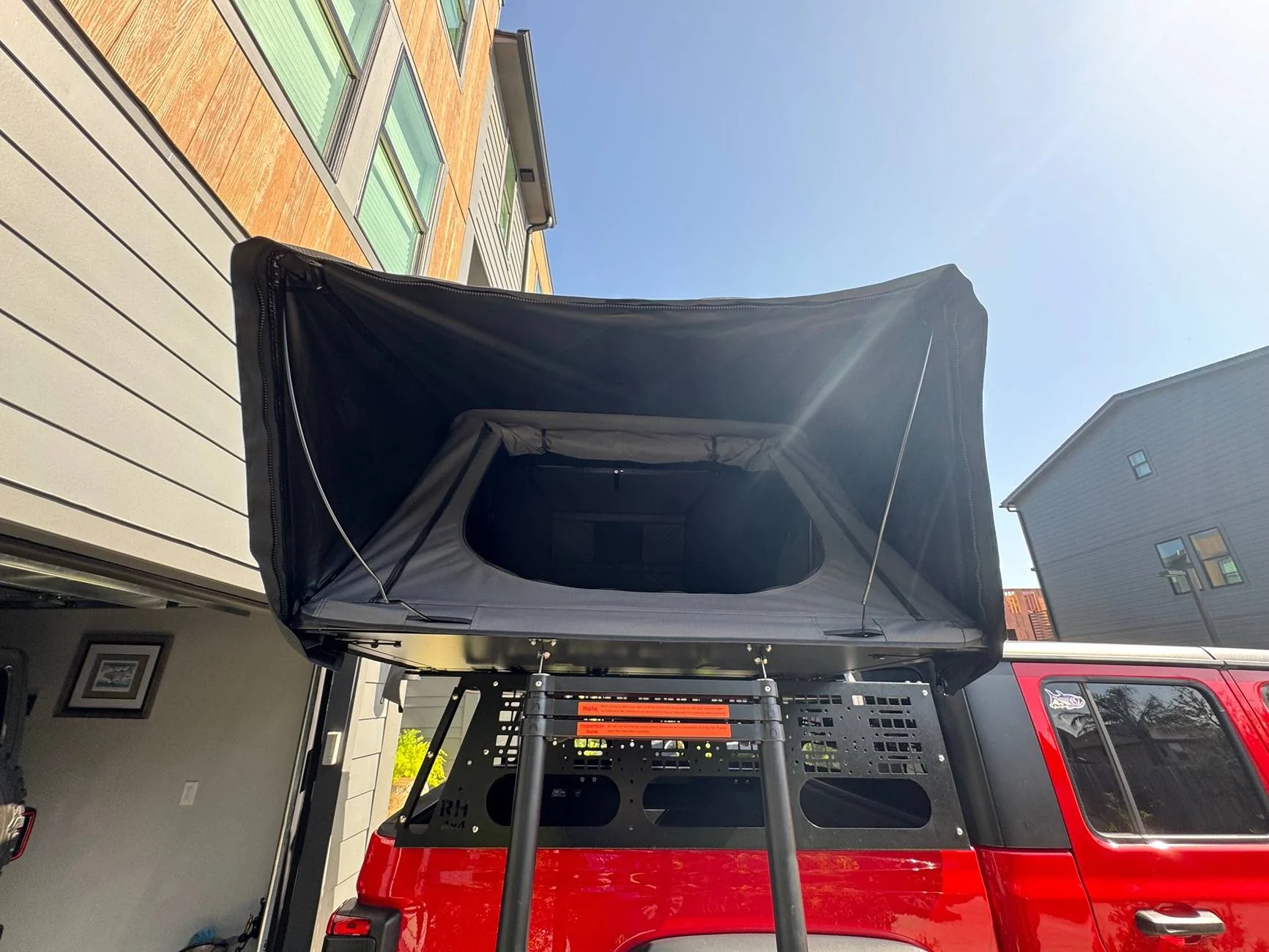 Jeep Gladiator Top Oak Vision Large aluminum hard shell RTT and new Rollin Jack tent lift - $1000 for both IMG_1773