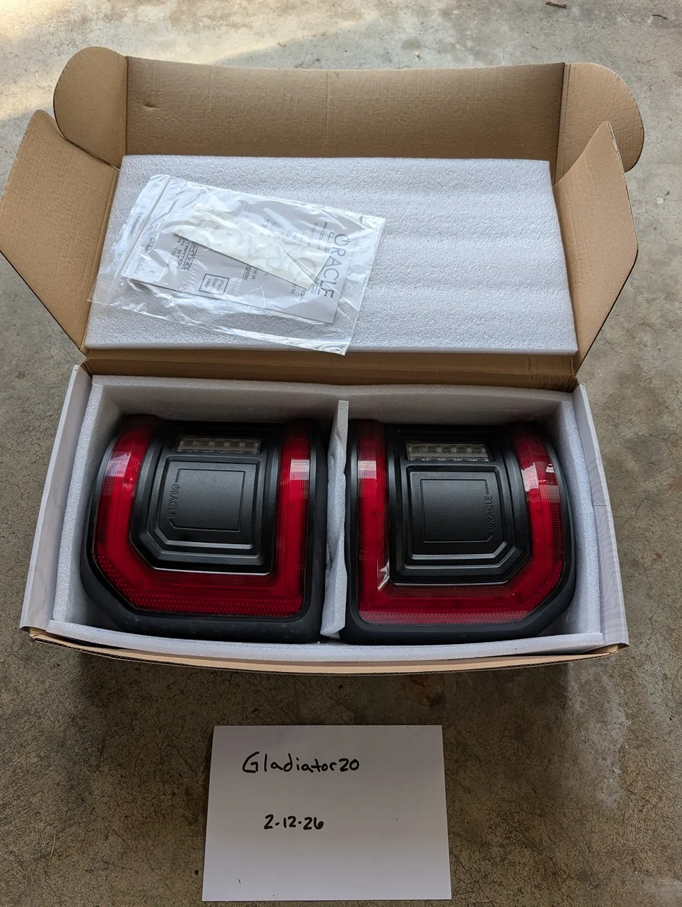 Jeep Gladiator Oracle Flush mount Led taillamps PXL_20260212_182358504