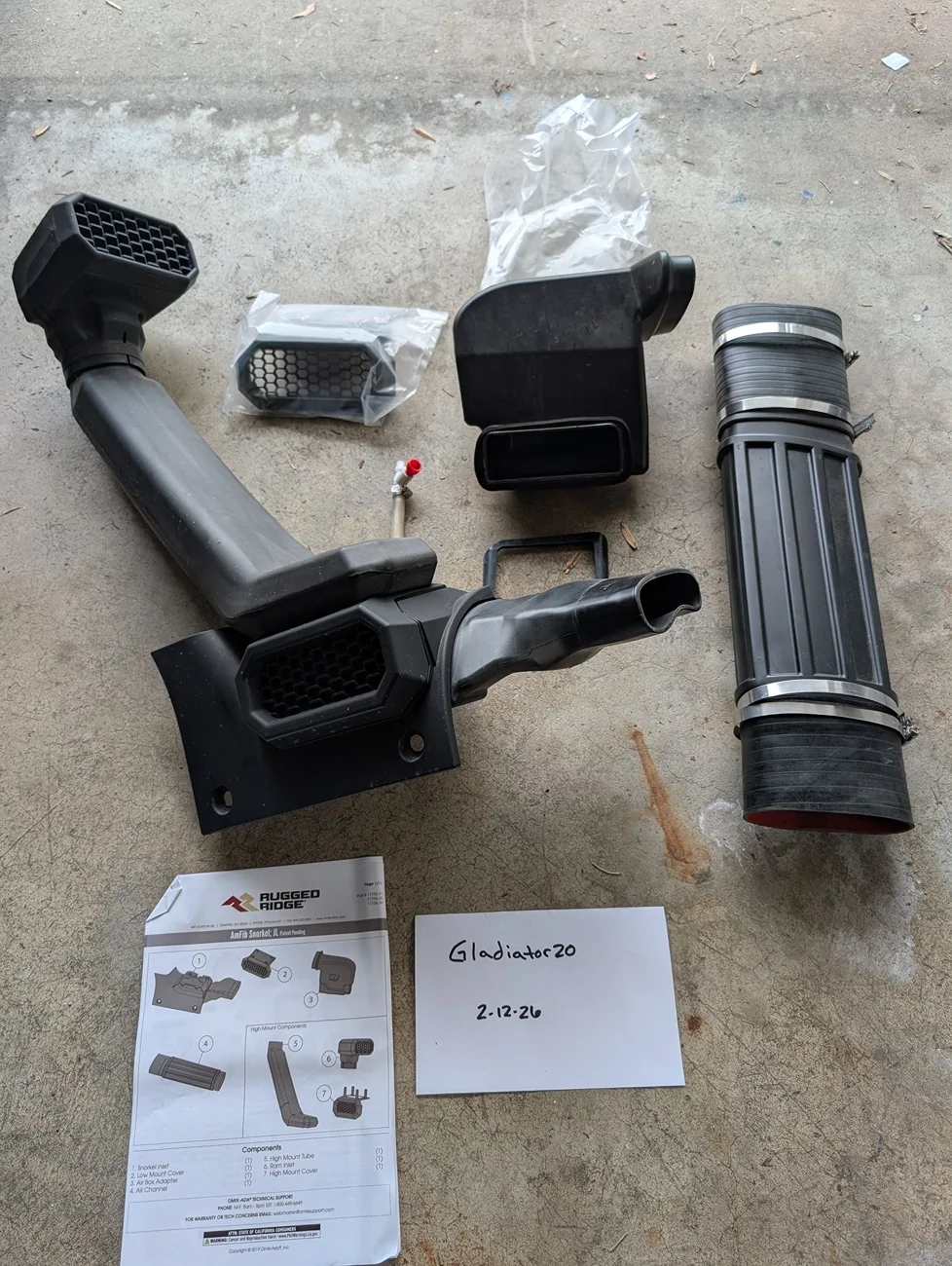 Jeep Gladiator Rugged Ridge Snorkel PXL_20260212_172020351