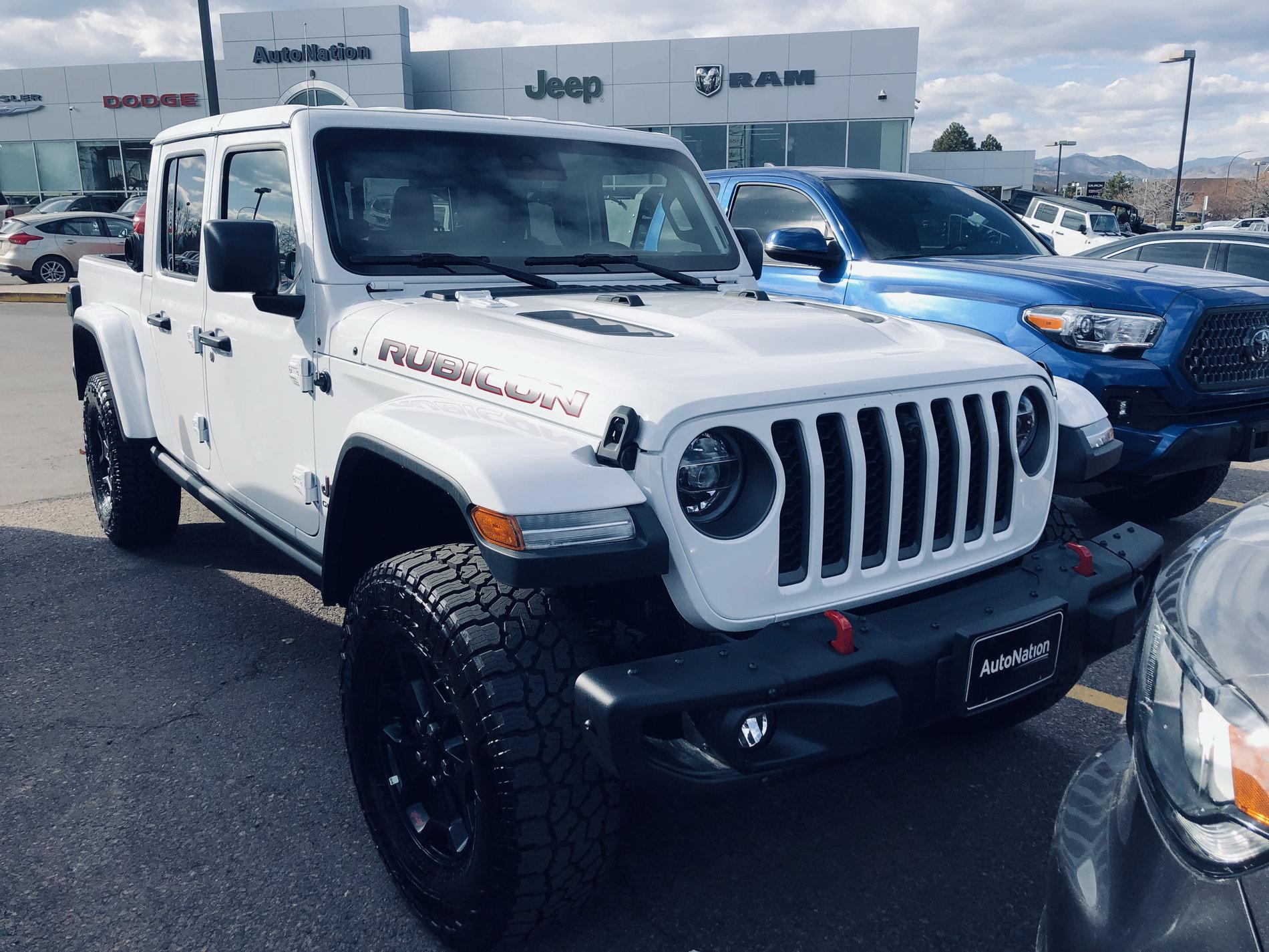Jeep Gladiator Colorado or Front Range Gladiator owners JT's JT