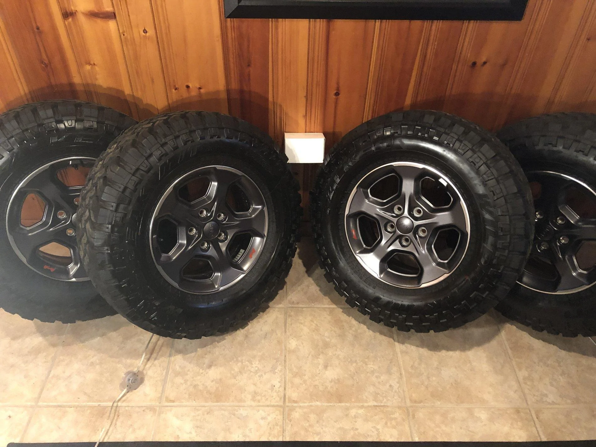 Jeep Gladiator SOLD Set of four Rubicon wheels and M/T tires iPhone 8 086