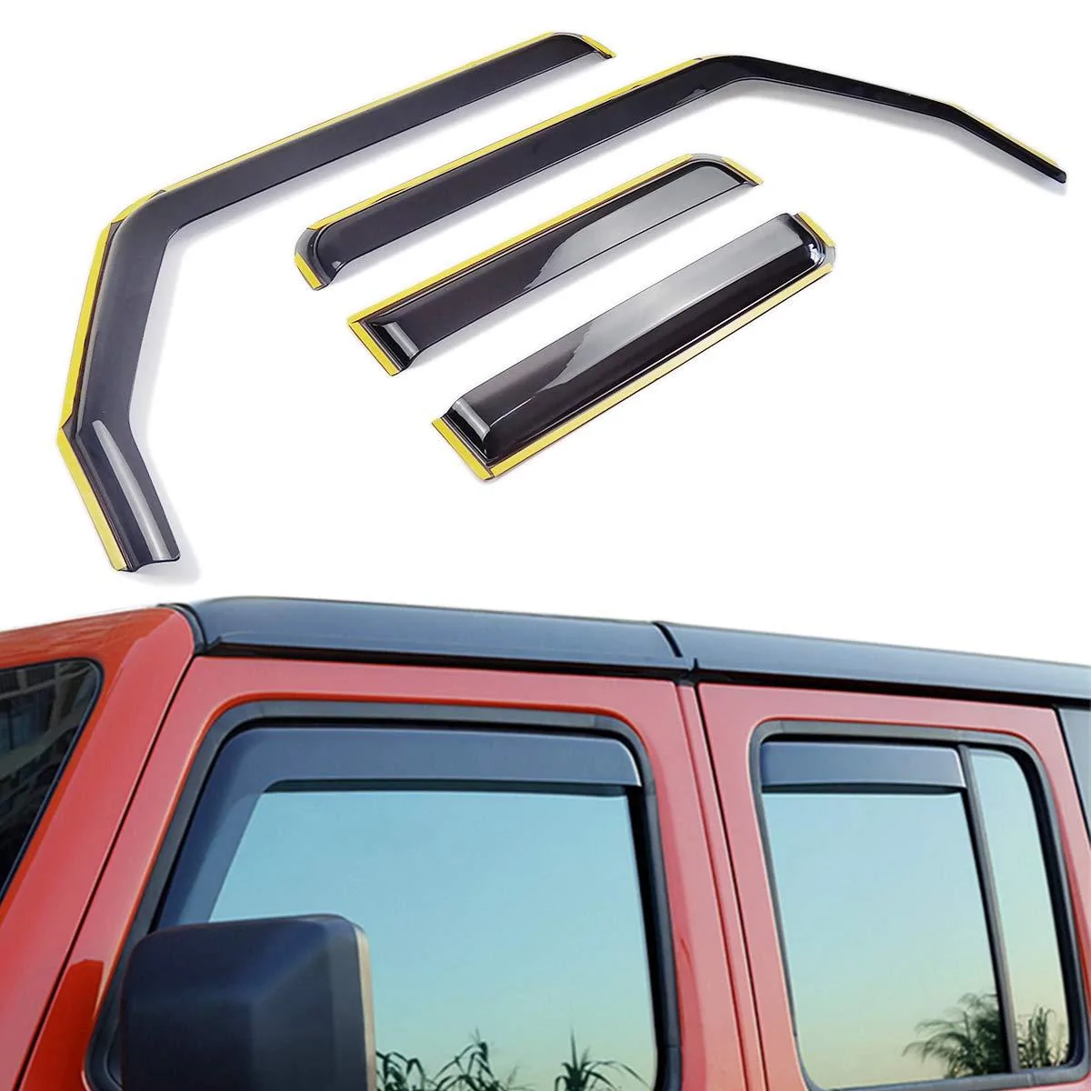 Jeep Gladiator WeatherTech window deflectors: Fit Gladiator? 6111lpQxq9L._SL1200_
