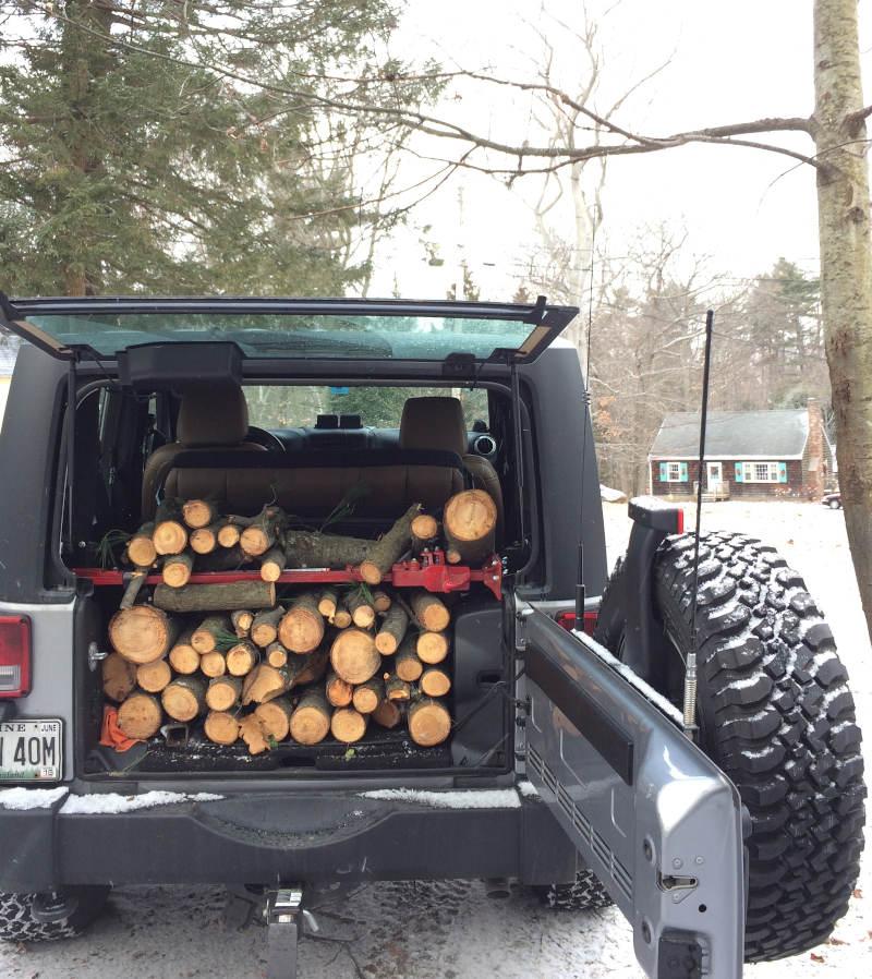 Jeep Gladiator Jeep and fire wood 20141221_jeepWood