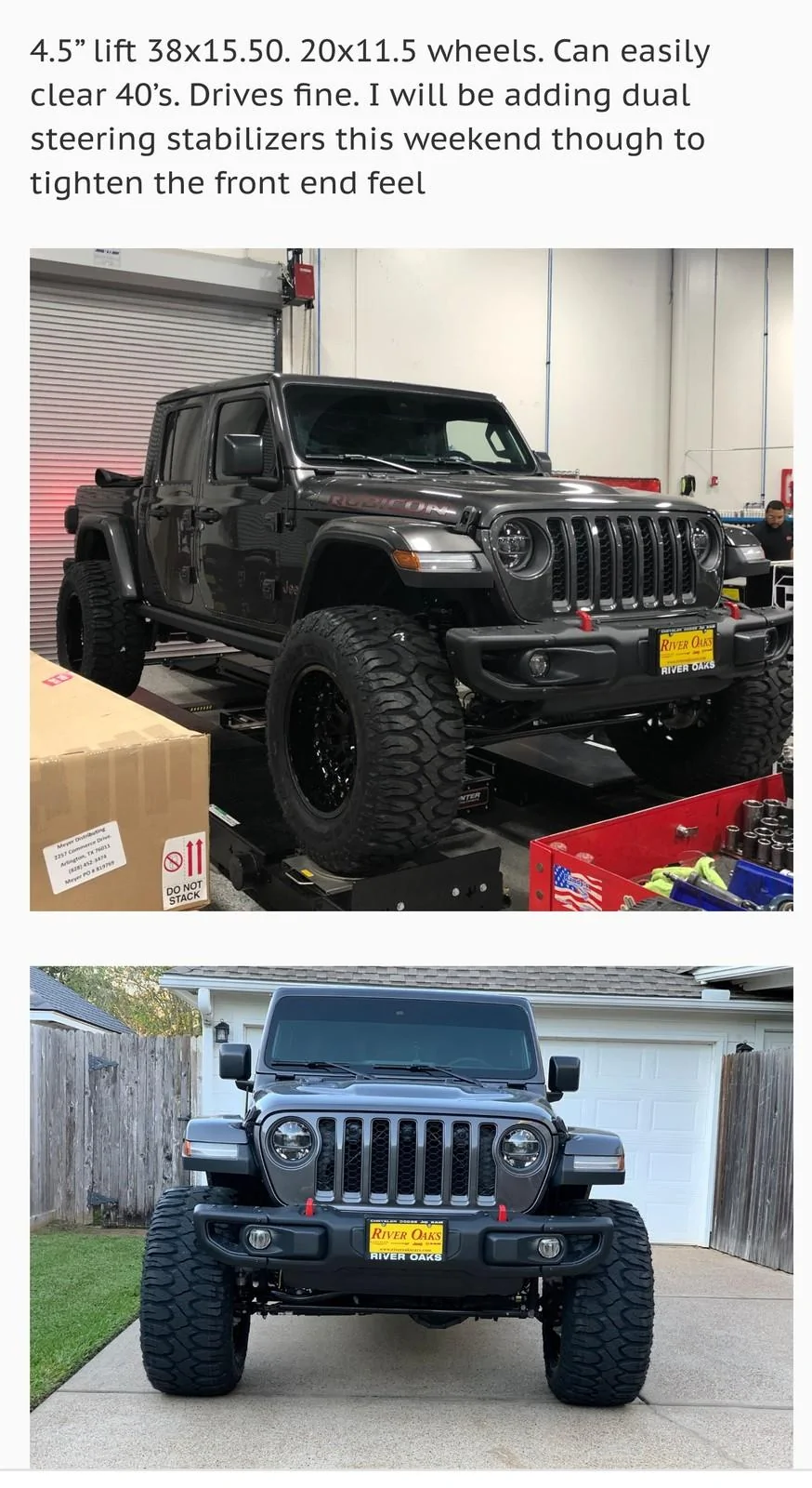 Jeep Gladiator Is a 2 inch spacer lift acceptable for 35 inch tires on stock rims on the Rubicon Gladiator FgGuUpN