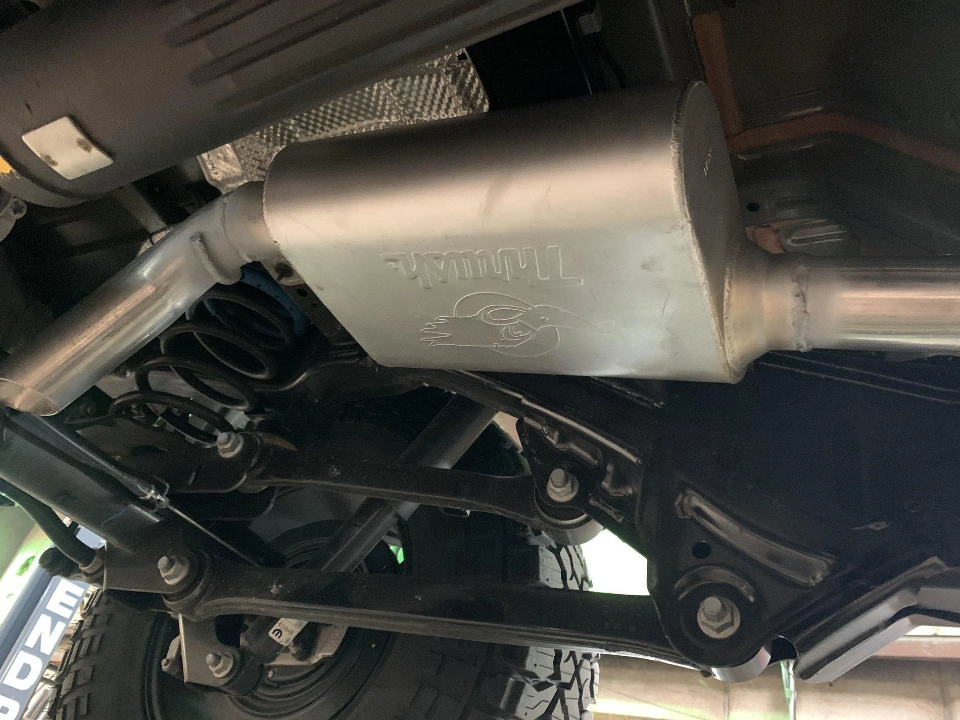 Jeep Gladiator Custom Exhaust Using The Thrush Welded Muffler 51EB549F-F520-42F9-BC2A-884CB1F48B8D
