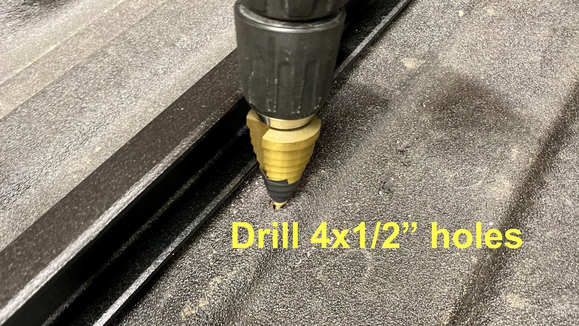 Jeep Gladiator Bedslide JTR install thread Drilling holes