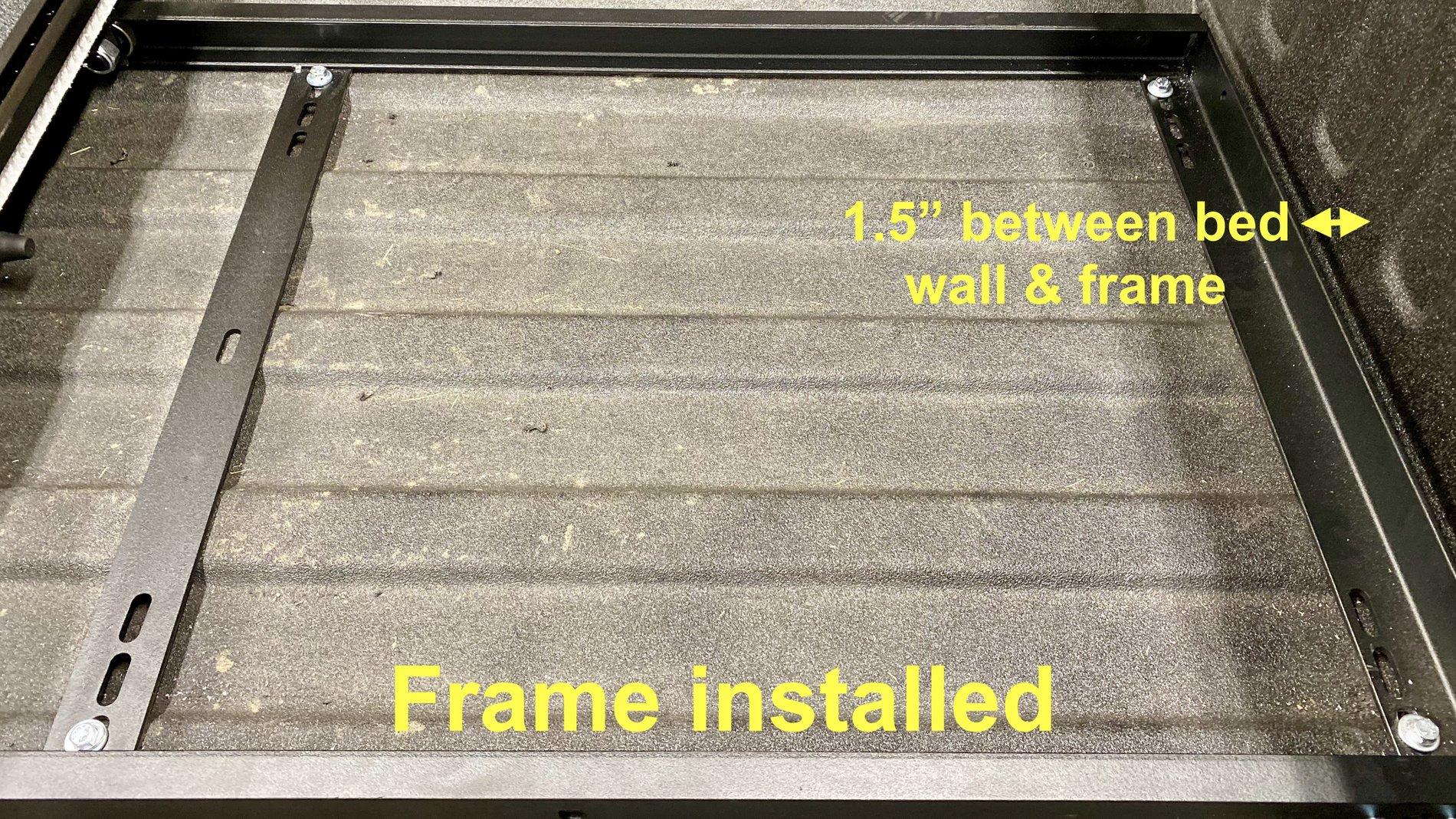 Jeep Gladiator Bedslide JTR install thread Frame install