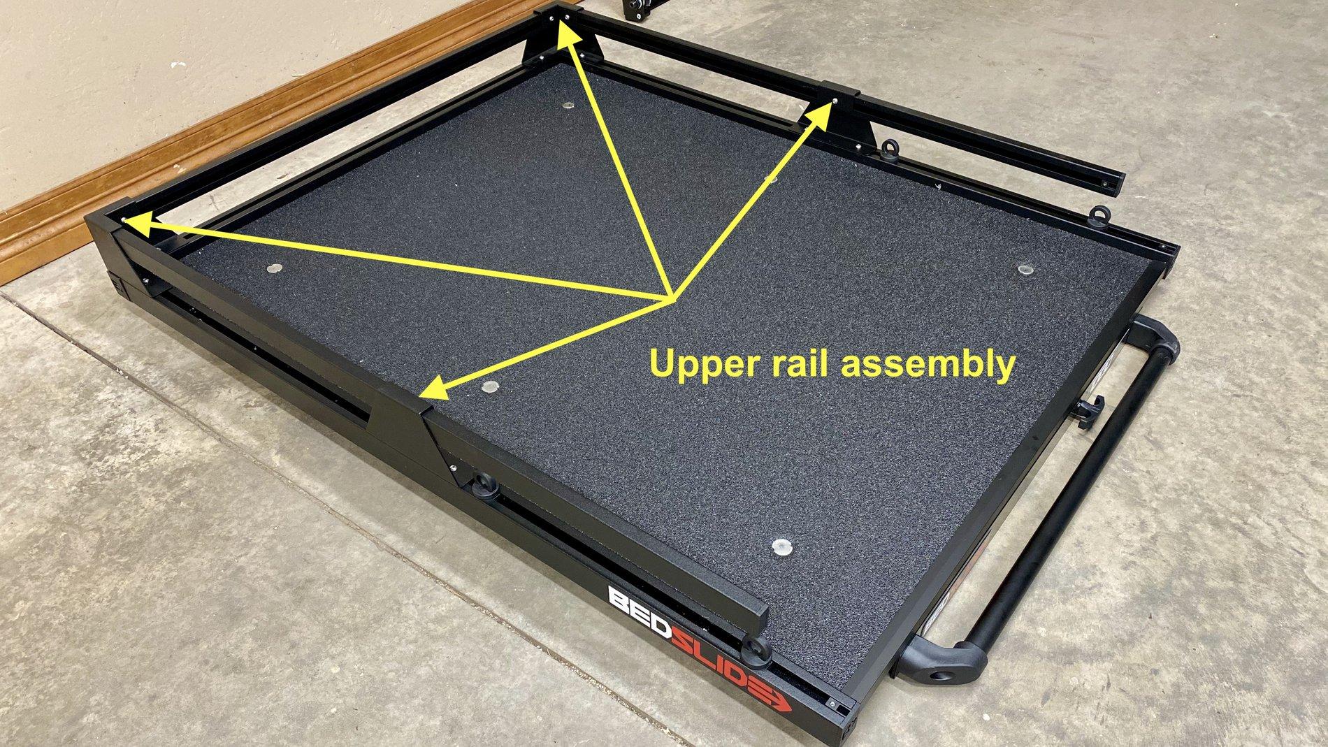 Jeep Gladiator Bedslide JTR install thread Upper Rail Assembly