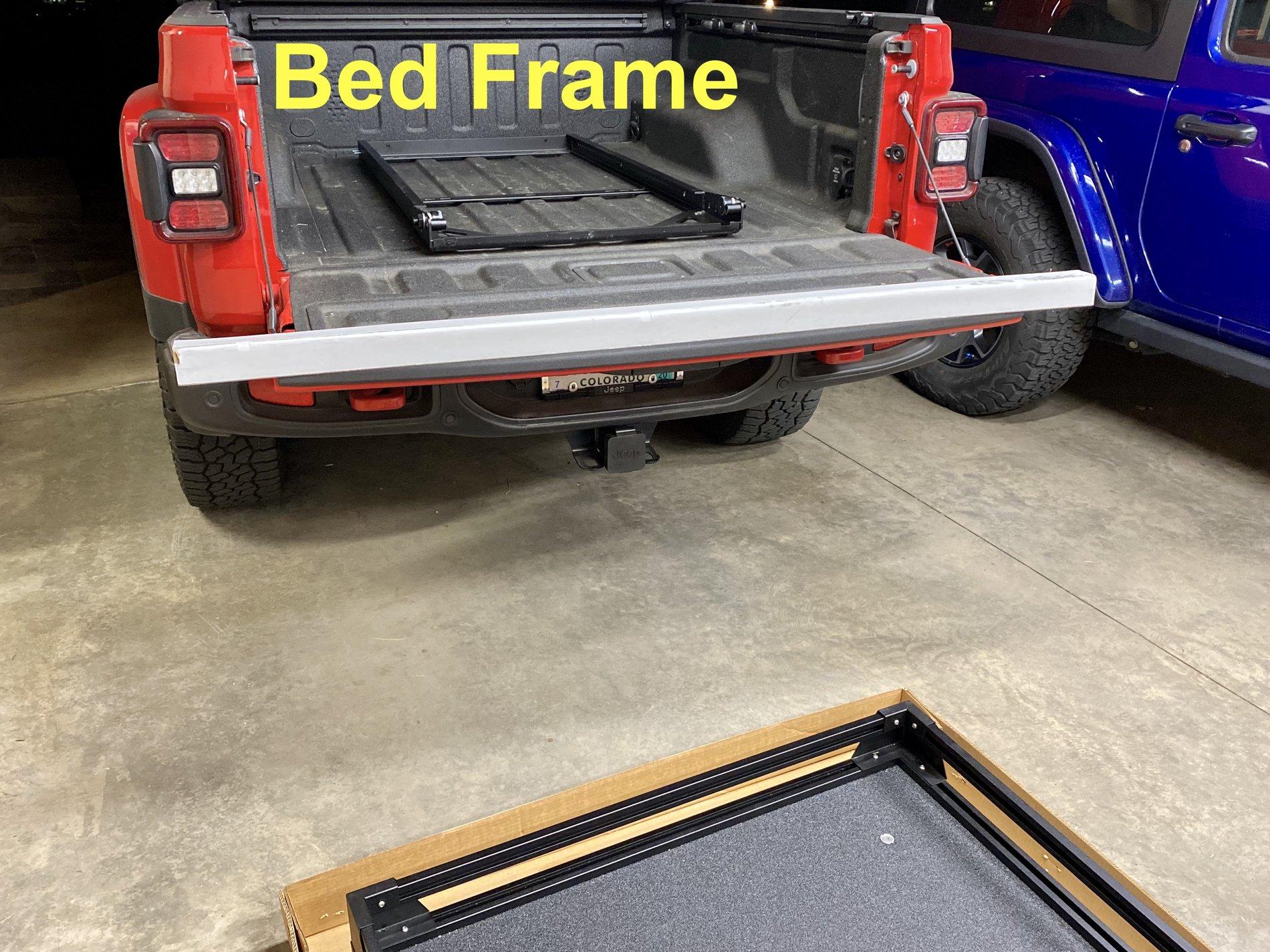 Jeep Gladiator Bedslide JTR install thread Bed Fram