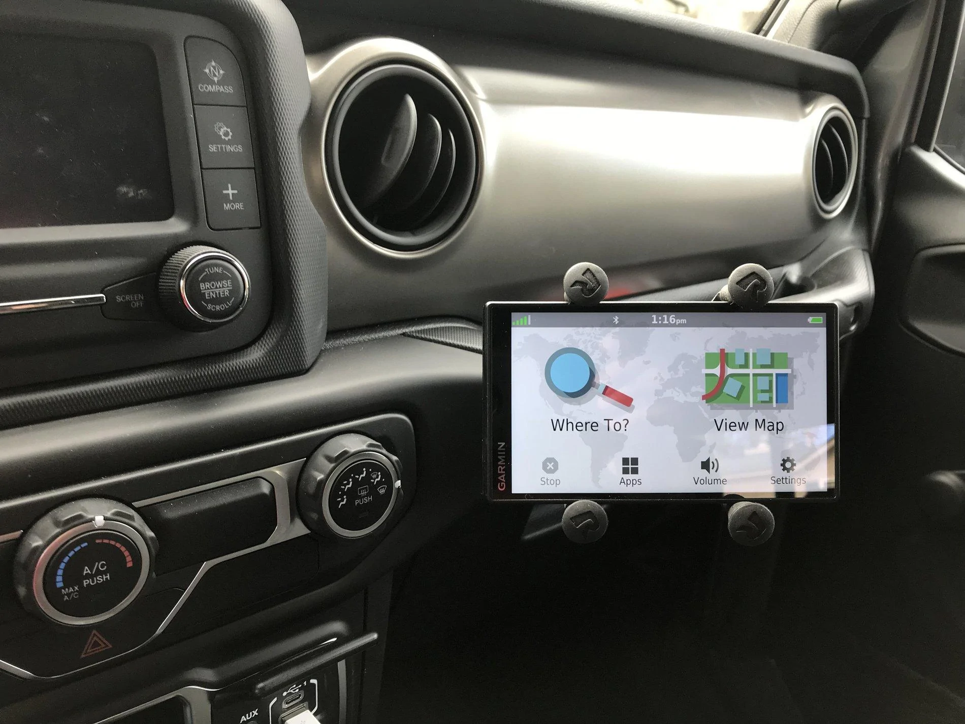 Jeep Gladiator My Attempt at a Phone/GPS Mount 985DA253-531B-453D-BA6F-96815C77B65A