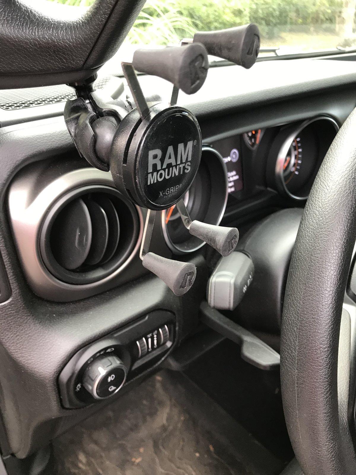 Jeep Gladiator My Attempt at a Phone/GPS Mount 15285997-901D-4ADD-B6F9-9662DD9CEB84
