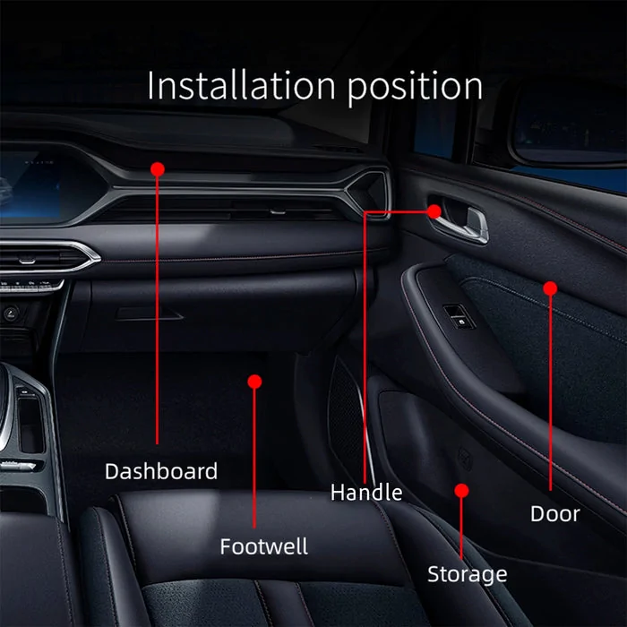 Jeep Gladiator NEW: Dynamic ColorSHIFT™ 18-Piece Full Interior LED Kit (Pre-Order) 4240-332_L_Diagram_700x700