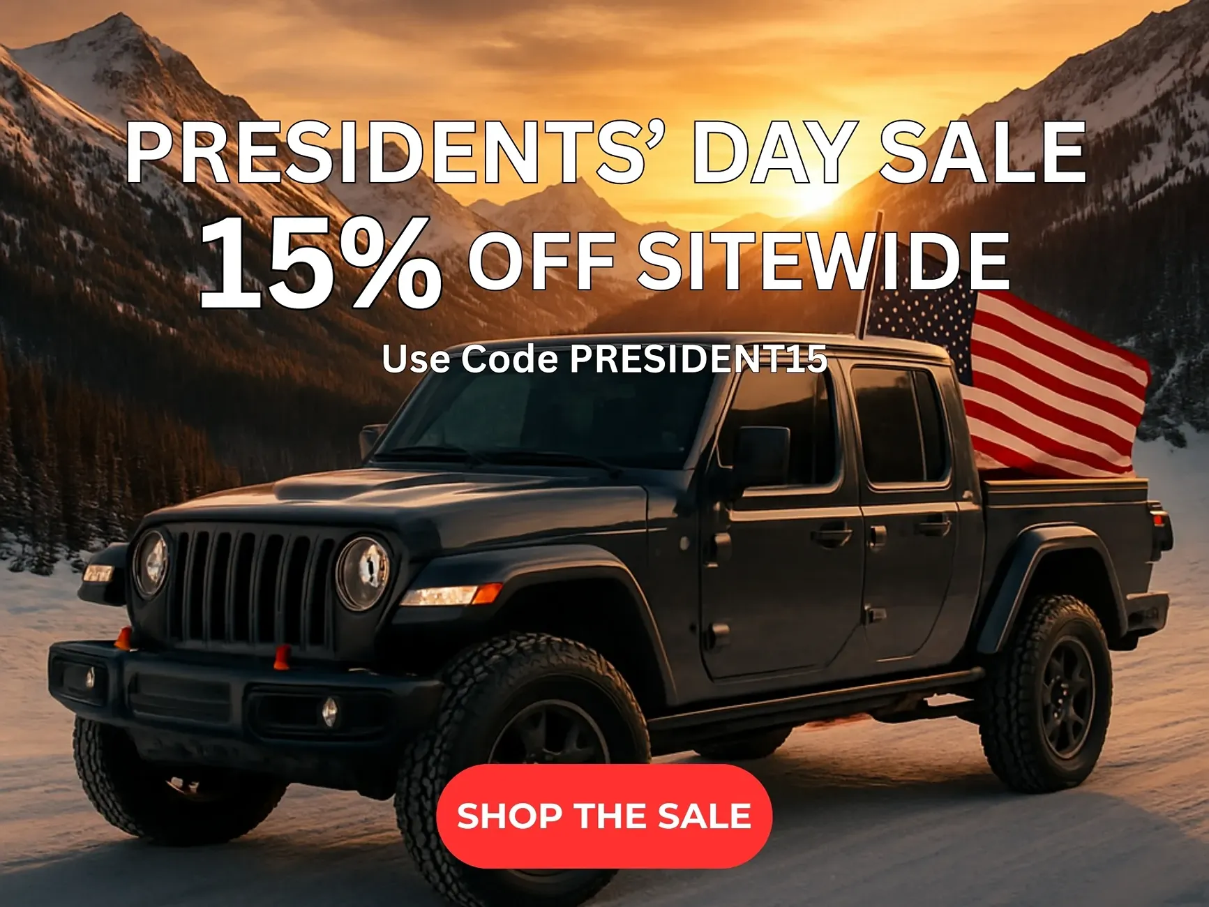 Jeep Gladiator Presidents’ Day Sale – 15% Off Hothead Headliners [USA] {filename}