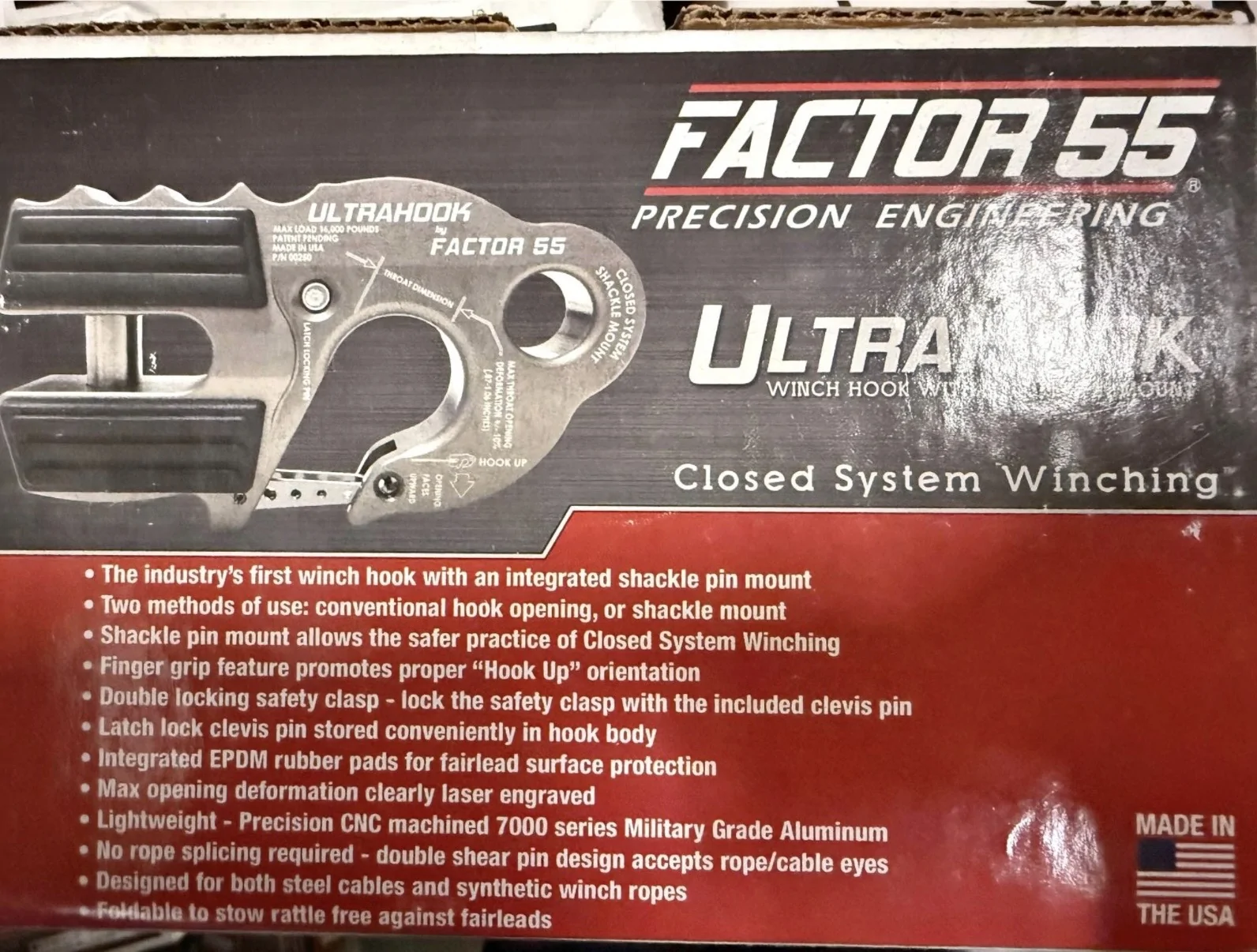 Jeep Gladiator New Factor 55 UltraHook - Silver finish IMG_0684