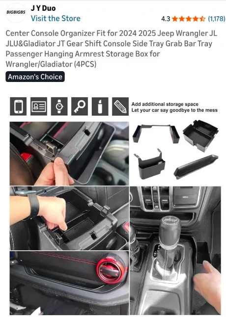 Jeep Gladiator Easy JT mods Storage Div