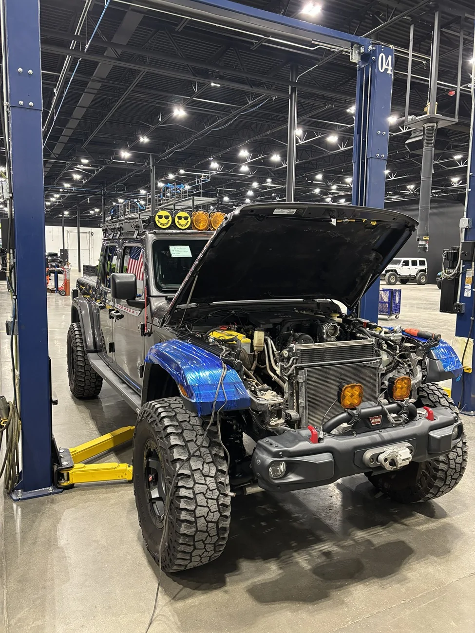 Jeep Gladiator AMW 405 345 HEMI engine conversion ... begins IMG_0777