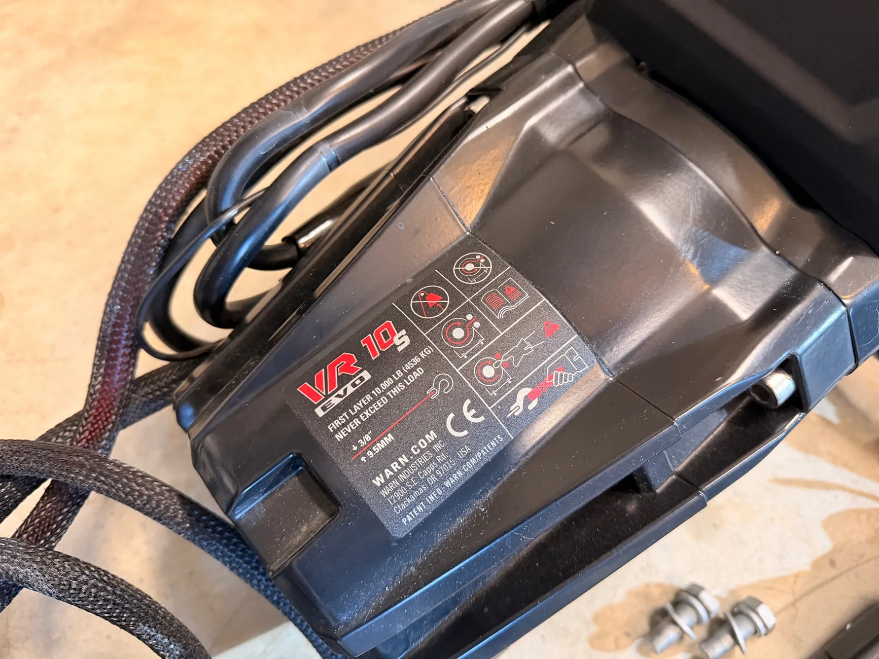 Jeep Gladiator FS - Warn EVO 10-S Winch with Synthetic Rope - 103253 IMG_3518
