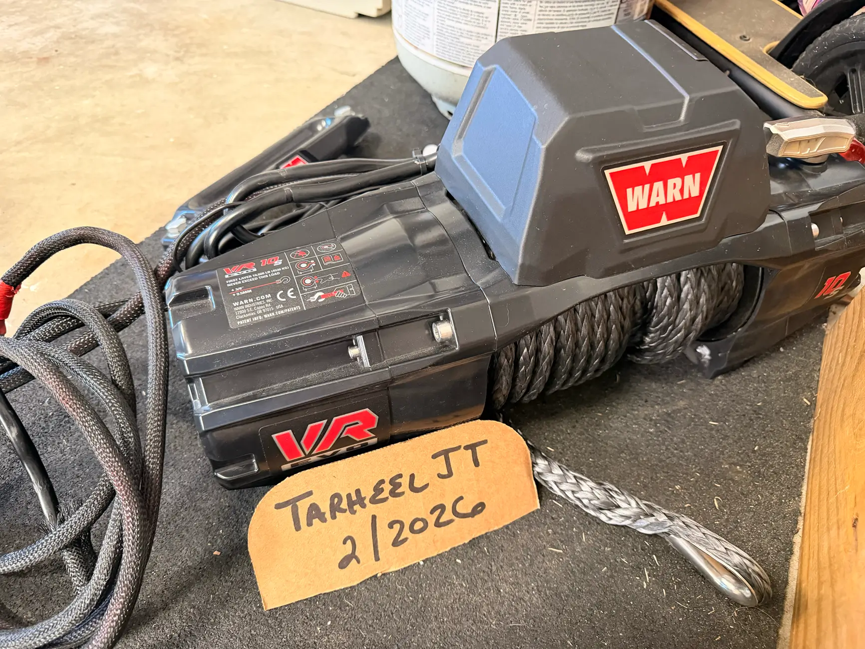 Jeep Gladiator FS - Warn EVO 10-S Winch with Synthetic Rope - 103253 tempImageNSz1xP